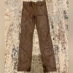 Abercrombie Kids faux leather pants, girls 9/10